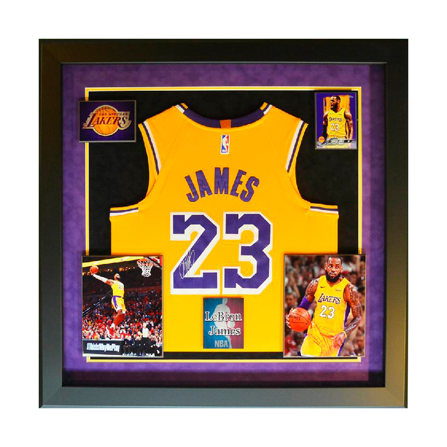 Signed + Framed Jersey // Lebron James - Legends Of The NBA - Touch of Modern