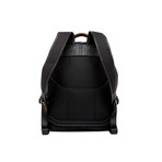 Garth Pebble Grain Leather Backpack (Black)
