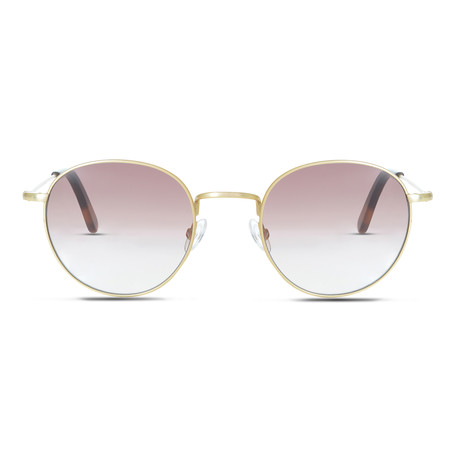 Unisex Oswald Sunglasses (Rose Gold Mirror Lens + Rose Gold Frame)