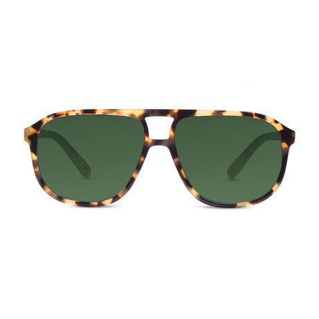 Wentworth // Light Tortoise + Green
