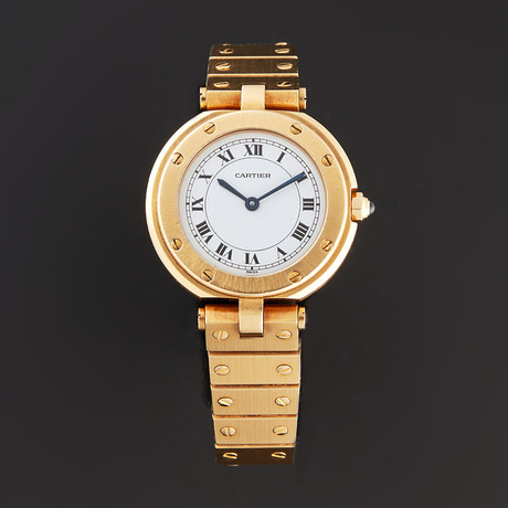 Cartier Round Santos Quartz // Pre-Owned