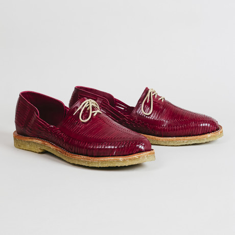 Bentio Natural Leather Shoe // Red (US: 7.5)