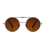 Lennon Flip // Silver + Brown