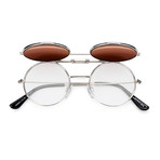 Lennon Flip // Silver + Brown