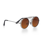 Lennon Flip // Silver + Brown