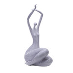 Marble Lady Resin Sculpture