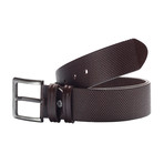 Textured Leather Belt // Navy Blue (110 cm // 44" Waist)