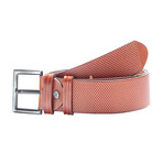 Textured Leather Belt // Tobacco (110 cm // 44" Waist)