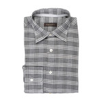 Plaid Slim Fit Shirt // Gray (XS)