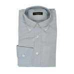 Solid Dress Shirt // Gray + Blue (S)