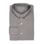 Geometric Slim Fit Shirt // Silver (XS)