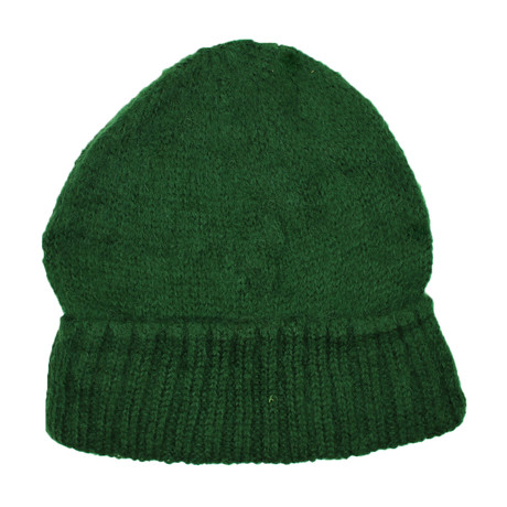 Knit Beanie // Dark Green