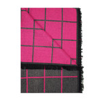 Window Pane Scarf // Pink + Gray