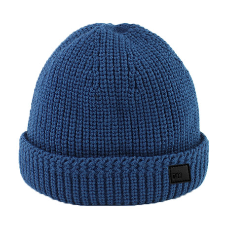 Cable Knit Beanie // Blue