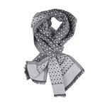 Micro Gingham Scarf // Gray