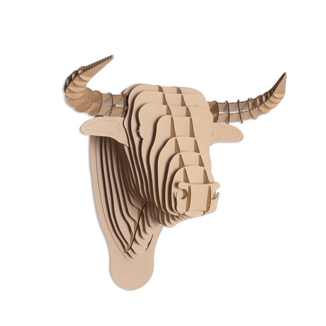 Toro // Cardboard Bull Head // Brown (Medium)