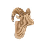 Rocky // Cardboard Ram Head // Brown (Medium)