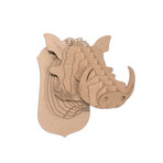 Winston // Cardboard Warthog Head // Brown (Medium)