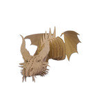 Nikita // Cardboard Dragon Head // Brown (Medium)