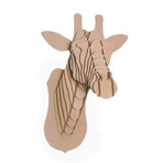 Juliette // Cardboard Giraffe Head // Brown (Medium)