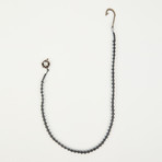 Pocket Chain // Gray Ropes + Gray Hematite Stones