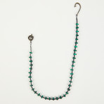 Pocket Chain // Gray Ropes + Green Hematite Stones