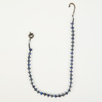 Pocket Chain // Gray Ropes + Dark Blue Hematite Stones