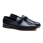 Wells Calf Loafer // Navy + Indigo (UK: 10.5)