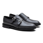 Morval Buffalo Monk Strap // Charcoal (UK: 7)
