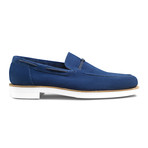 Trenton Lightweight Suede Loafer // Royal Blue (7.5)