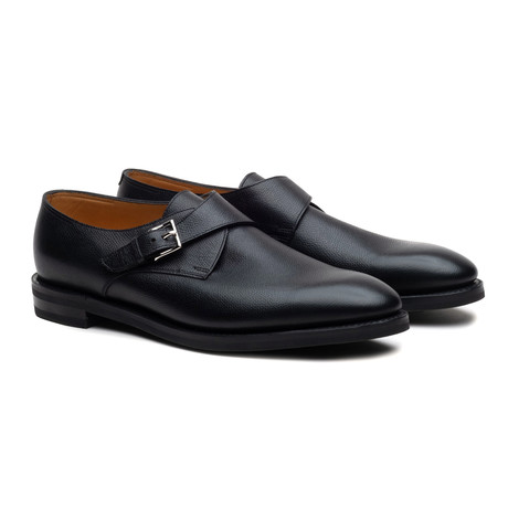Ashill Calf Monk Strap // Black (UK: 6.5)