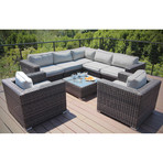 Marbella Double Club Sectional Set