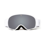 Base Goggle // White + Silver Lens