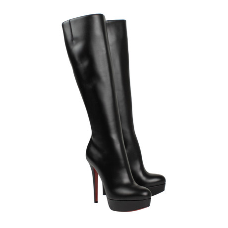 Leather Bianca 140mm Pumps Boots // Black (Euro: 35.5)