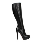 Leather Bianca 140mm Pumps Boots // Black (Euro: 38.5)