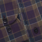 Checkered Pocket Button-Up Shirt // Multicolor (M)