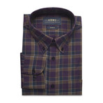 Checkered Pocket Button-Up Shirt // Multicolor (L)