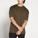 Longline Lifestyle T-shirt // Khaki (S)