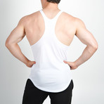 Mesh Back Stringer Vest // White (S)