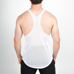 Mesh Back Stringer Vest // White (S)