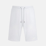 Mesh Paneled Shorts // White (XL)