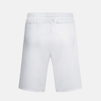 Mesh Paneled Shorts // White (XL)