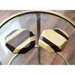 Geometric Hardwood Coasters // Set Of 4