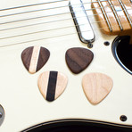 Hardwood Guitar Picks // Set Of 4