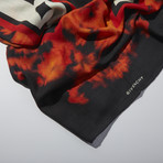 Givenchy // Wool Blend Scarf // Red