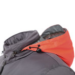 Winter Smart Jacket // Grey + Orange Hood (XS)