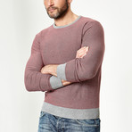 Wool Pullover Round Neck // Raspberry (XL)
