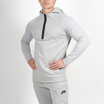 Elevate Tech Half Zip Hoodie // Marl Gray (M)