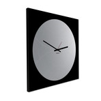 Narciso Clock + Mirror // Round (Black)