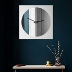 Narciso Clock + Mirror // Round (Black)